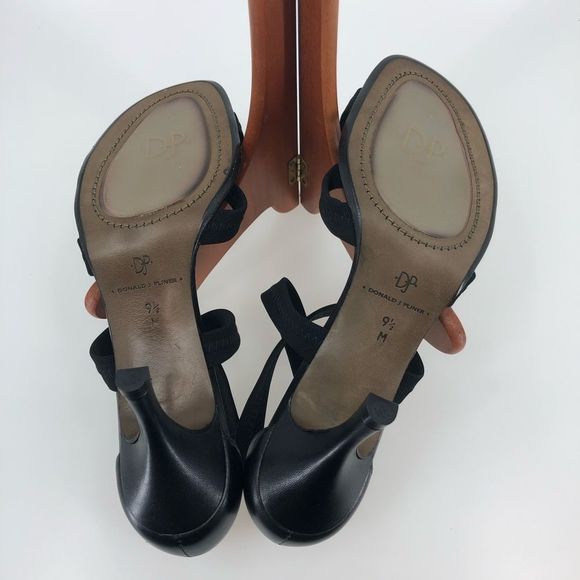 Donald J Pliner Black Jula Strappy Heeled Sandals - Picture 10 of 11